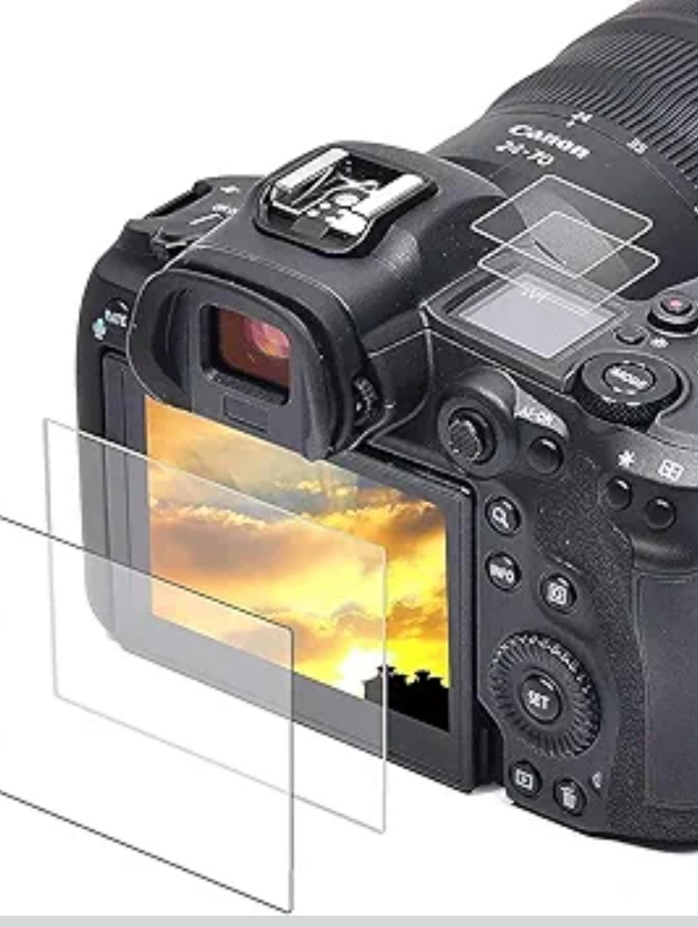 Tempered Glass Screen Protector Kit for Canon EOS R5